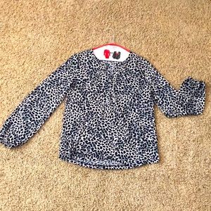 Luxurious Leopard Print Blouse